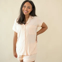 Best Kyte Baby Women's Short Sleeve Pajama Set in Canyon