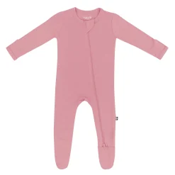 Hot Kyte Baby Zippered Footie in Apple Blossom