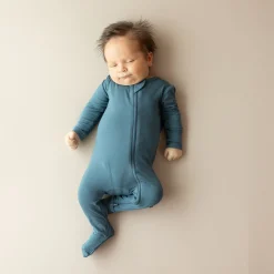 Clearance Kyte Baby Zippered Footie in Atlantic