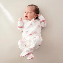 Clearance Kyte Baby Zippered Footie in Bow