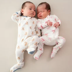 Clearance Kyte Baby Zippered Footie in Bow