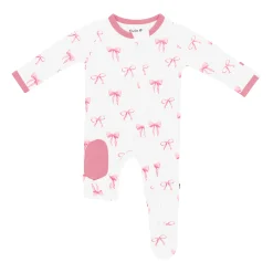 Clearance Kyte Baby Zippered Footie in Bow