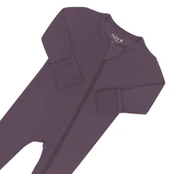 New Kyte Baby Zippered Footie in Currant