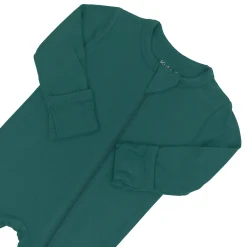 New Kyte Baby Zippered Footie in Emerald