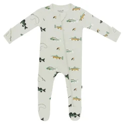 Kyte Baby Zippered Footie in Fishing