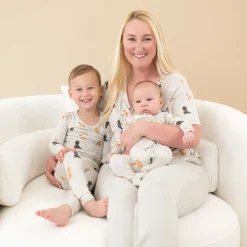 New Kyte Baby Zippered Footie in Fluffy Dog