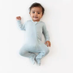 Outlet Kyte Baby Zippered Footie in Fog