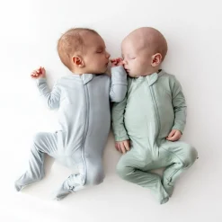 Outlet Kyte Baby Zippered Footie in Fog