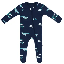 Hot Kyte Baby Zippered Footie in Humpback