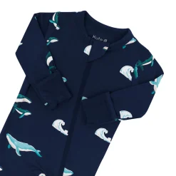 Hot Kyte Baby Zippered Footie in Humpback