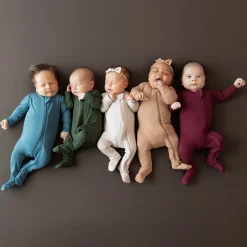 Kyte Baby Zippered Footie in Latte