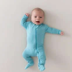 Online Kyte Baby Zippered Footie in Makai