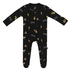 New Kyte Baby Zippered Footie in Midnight Icon