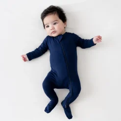 Discount Kyte Baby Zippered Footie in Navy