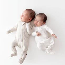Clearance Kyte Baby Zippered Footie in Oat