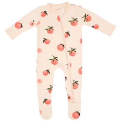 Clearance Kyte Baby Zippered Footie in Peach