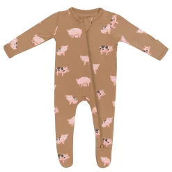 Best Kyte Baby Zippered Footie in Pig