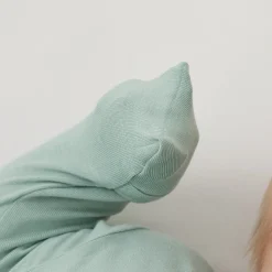 New Kyte Baby Zippered Footie in Sage