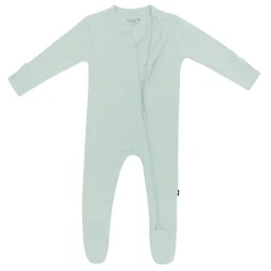 New Kyte Baby Zippered Footie in Sage