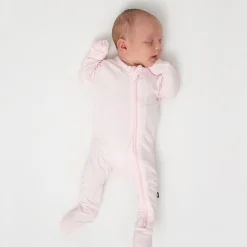 New Kyte Baby Zippered Footie in Sakura