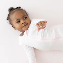 New Kyte Baby Zippered Footie in Sakura