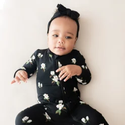 Best Kyte Baby Zippered Footie in Small Midnight Magnolia