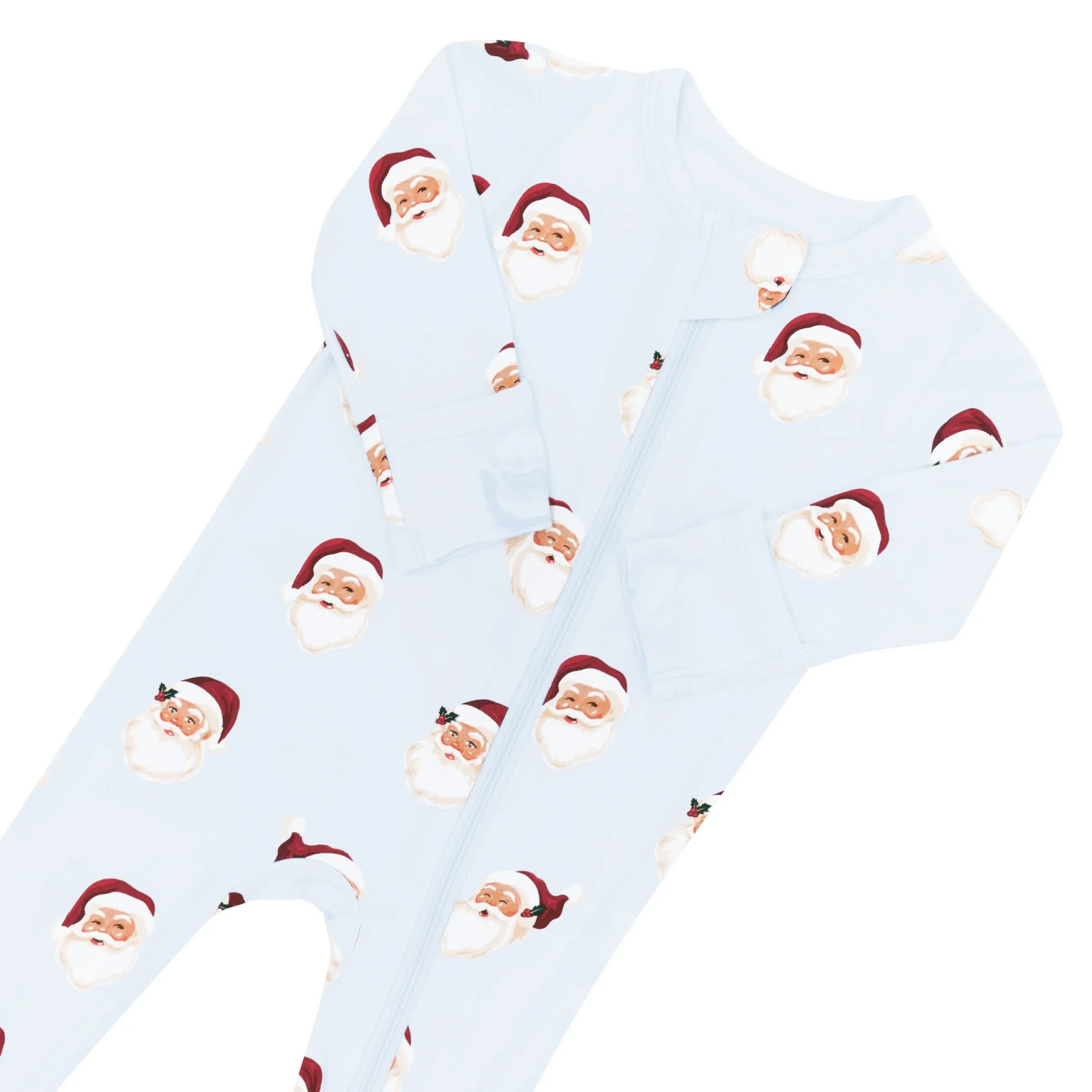 Discount Kyte Baby Zippered Footie in Vintage Santa