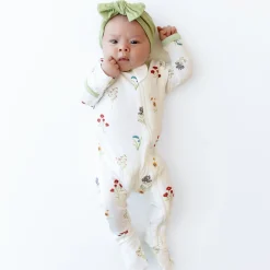 Sale Kyte Baby Zippered Footie in Wildflower