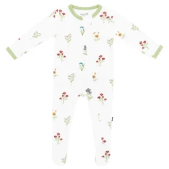 Sale Kyte Baby Zippered Footie in Wildflower