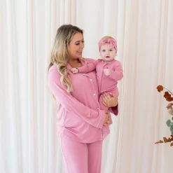 Kyte Baby Zippered Romper in Apple Blossom