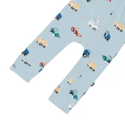 Clearance Kyte Baby Zippered Romper in Construction