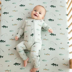 Kyte Baby Zippered Romper in Fishing