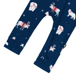 Clearance Kyte Baby Zippered Romper in Frosty Friends