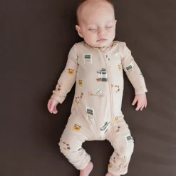 Hot Kyte Baby Zippered Romper in Gilmore Girls