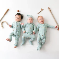Sale Kyte Baby Zippered Romper in Golf