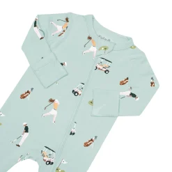 Sale Kyte Baby Zippered Romper in Golf