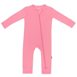Online Kyte Baby Zippered Romper in Guava