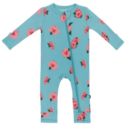 Kyte Baby Zippered Romper in Hibiscus