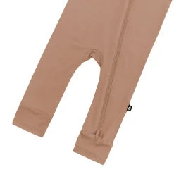 Best Kyte Baby Zippered Romper in Latte