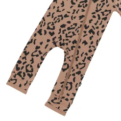 Outlet Kyte Baby Zippered Romper in Latte Leopard