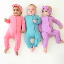 Sale Kyte Baby Zippered Romper in Makai