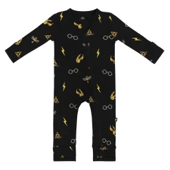 Clearance Kyte Baby Zippered Romper in Midnight Icon