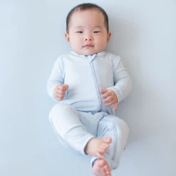 Online Kyte Baby Zippered Romper in Mist