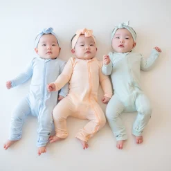 Online Kyte Baby Zippered Romper in Mist