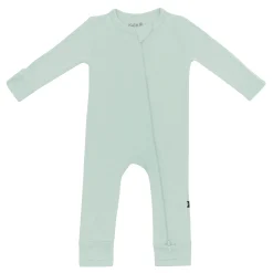 Hot Kyte Baby Zippered Romper in Sage