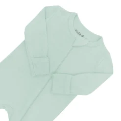 Hot Kyte Baby Zippered Romper in Sage