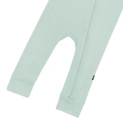 Hot Kyte Baby Zippered Romper in Sage