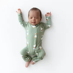 Best Kyte Baby Zippered Romper in Silly Goose