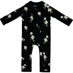 Clearance Kyte Baby Zippered Romper in Small Midnight Magnolia