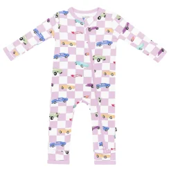 Hot Kyte Baby Zippered Romper in Sparkles and Speed